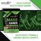 MuscleXP Mass Gainer with Multi Vitamin Powder - Chocolate Fudge 1 kg - Workout Essentials