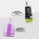 Pee Safe Natural Intimate Wash Liquid 105 ml + Menstrual Cup (XS) - Menstrual Cups