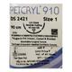 Dolphin Petcryl Polyglactin 910 Coated & Braided Suture (DS 2421) (90 cm) - Violet 1's - Sutures