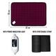 MCP Electric Heating Pad - Velvet Wine - Hot Pack/Ice Bag