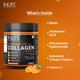 INLIFE Hydrolyzed Collagen Peptides Powder - Orange Flavour 200 gm - Hair & Skin