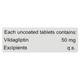 VILDADER 50 Tablet 15's - Diabetes-Ant