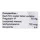 Nervilax M 75/750mcg Tablet 10'S - Neuropathic Pain-Dru