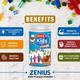 Zenius Kids Energy & Growth Powder - Chocolate 500 gm - Speciality Medicines