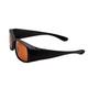 Vision Express 81187 Black Amber Wrap Sunglasses 1's - Wearables Sunglasses