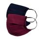 Faballey Contrasting 2 Ply Pleated Reusable Mask Set (2 Pcs) - Face Mask