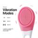 Vandelay Cleaner Brush Massager - Pink - Massagers