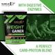 MuscleXP Weight Gainer Protein Powder - Chocolate Fudge 1 kg - Workout Essentials