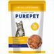 Purepet All Life Stages Wet Cat Food, Real Tuna and Chicken Liver in Gravy, 24 Pouches (24 x 70g) 1600 gm - Petfood