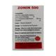 ZONIN 500 Tablet 5's - Bacterial Infections-Mac