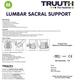 Truuth Lumbar Support (M) - Back/Abdomen Supports