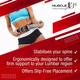 MuscleXP Leather Weight Lifting Gym Belt with Buckle Fitness Gym Back Support - Black (XL) 1's - Workout Essentials
