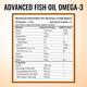 MuscleXP Advanced Fishoil Double Strength Omega 3 Capsule 60's - Omega Fish Oil Fatty Acids