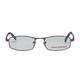 Vision Express 12004 Shiny Gun Metal Rectangle Eyeglasses (Including Anti-Reflective Coating Lens) 1's - Wearables Eye Glasses