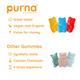 Purna Gummies Vitamin C Orange and Zinc for Adults and Kids, Immunity Boost, Skincare 30's - Vitamin C