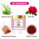 Eartho Essentials Hydrating Glow Gel - Aloevera Rose 100 gm - Face Gels