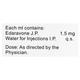 Edanox 1.5mg Injection 20ml - Nootropics And Neurotrophics