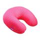 VIAGGI Microbead U Shape Travel Neck Pillow - Pink Mini Dot - Pads And Pillows