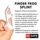 Be Safe Forever Frog Finger Cot Splint (M) - Hand/Wrist Supports