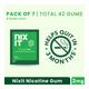 Nixit Nicotine 2 mg Sugar Free Gum - Frost Mint Flavour 7's - Nicotine Gums/Lozenges