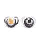 Mothercare Airflow Fun Faces Soothers for 0-6 Months - Black (Pack of 2) - Feeding & Nursing