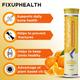 FixUpHealth Calcium and Vitamin D3 Effervescent Tablet - Orange Flavour (Pack of 4 x 20s) 1's - Calcium And Minerals