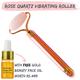 Natural Vibes Rose Quartz Vibrating Roller + Free Gold Ayurvedic Beauty Oil - Perfumes (Edt/Edp)