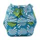 Bumberry Reusable Pocket Diaper with 1 Microfiber Insert - White Flowers on Blue - Diapers & Wipes