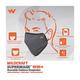 Wildcraft Supermask W95+ Reusable Outdoor Respirator Face Mask - Small - Face Mask