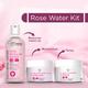 CGG Cosmetics Rose Water Kit (24H Moisture Lock Cream 150 gm + Cleansing Micellar Water 300 ml + Daily Cleansing Face Pads 50's) - Face Wash & Cleansers