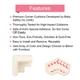Baby Safety Inc Safe-O-Kid - High Quality Density L-Shaped Large Nbr Corner Cushions -Cream (Pack of 4) - Creams, Lotions & Oils