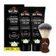 Man Arden Vintage Finish Brown Shaving Brush + Refreshing Neem Shaving Cream 200 gm - Shaving Brushes