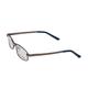 Vision Express 12004 Shiny Gun Metal Rectangle Eyeglasses (Including Anti-Reflective Coating Lens) 1's - Wearables Eye Glasses
