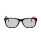 Vision Express 29468 Black Almond Eyeglasses (Including Anti-Reflective Coating Lens) 1's - Wearables Eye Glasses