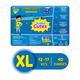 Super Cute's WonderShorts Pull-up Shorts Diaper - (XL) (12 - 17 kg) (Pack of 20 x 2's) - Diapers & Wipes