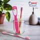 MAXI Oral Care Family Combo Pack - Soft (Oval Grip 2's + Goldie Junior 2's + Tongue Cleaner-No.1 2's) - Toothbrushes