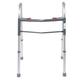 Entros Button Folding Walker - Silver (SC4001) - Wheelchairs & Walking Sticks