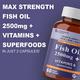CF Fish Oil 2500 mg Softgel Capsule 60's - Omega Fish Oil Fatty Acids
