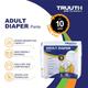 Truuth Adult Diaper - Strap (L) 10's - Adult Diapers & Pads