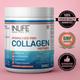 Inlife Hydrolyzed Fish Collagen Powder - Strawberry Lemon 200 g - Hair & Skin
