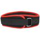 MuscleXP Gym Nylon Padded Weight Lifting Belt - Black (L) 1's - Gym Accessories