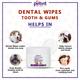 Petvit Dental Wipes - All Breeds of Dogs & Cats 50's - Pet accessories