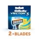 Gillette Vector 3 Cartridges 2's - Shavers