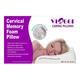 VIAGGI Cervical Contoured Therapeutic Support Memory Foam Sleeping Pillow - White - Pads And Pillows