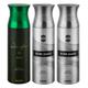 Ajmal Sacrifice II Silver Shade Silver Shade Deodorant Spray (Pack of 3) 200 ml - Perfumes (Edt/Edp)