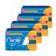 Niine Naturally Soft Sanitary Pads with Biodegradable Disposable Bags - Regular (Pack of 4 x 18's) - Sanitary Napkins
