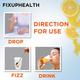 FixUpHealth Electrolytes Effervescent Tablet - Lemon Flavour & FixUpHealth Natural Amla Effervescent Tablet - Orange Flavour 20s 1's - General Health