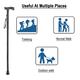 MCP Folding Walking Stick - Black - Wheelchairs & Walking Sticks