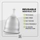 Pee Safe Natural Intimate Wash Liquid 105 ml + Menstrual Cup (L) - Menstrual Cups