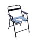 Ambitech MS Powder Coated Foldable Commode Chair with Metal Handle - Wheelchairs & Walking Sticks
